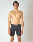Grey Slate - Long Leg Boxer Briefs