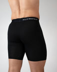 Midnight Black - Long Leg Boxer Briefs