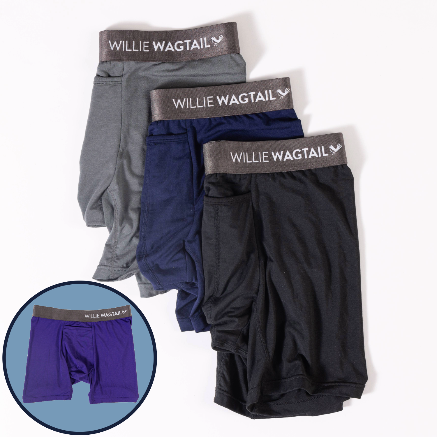 No Skids - 4-Pack Boxer Briefs