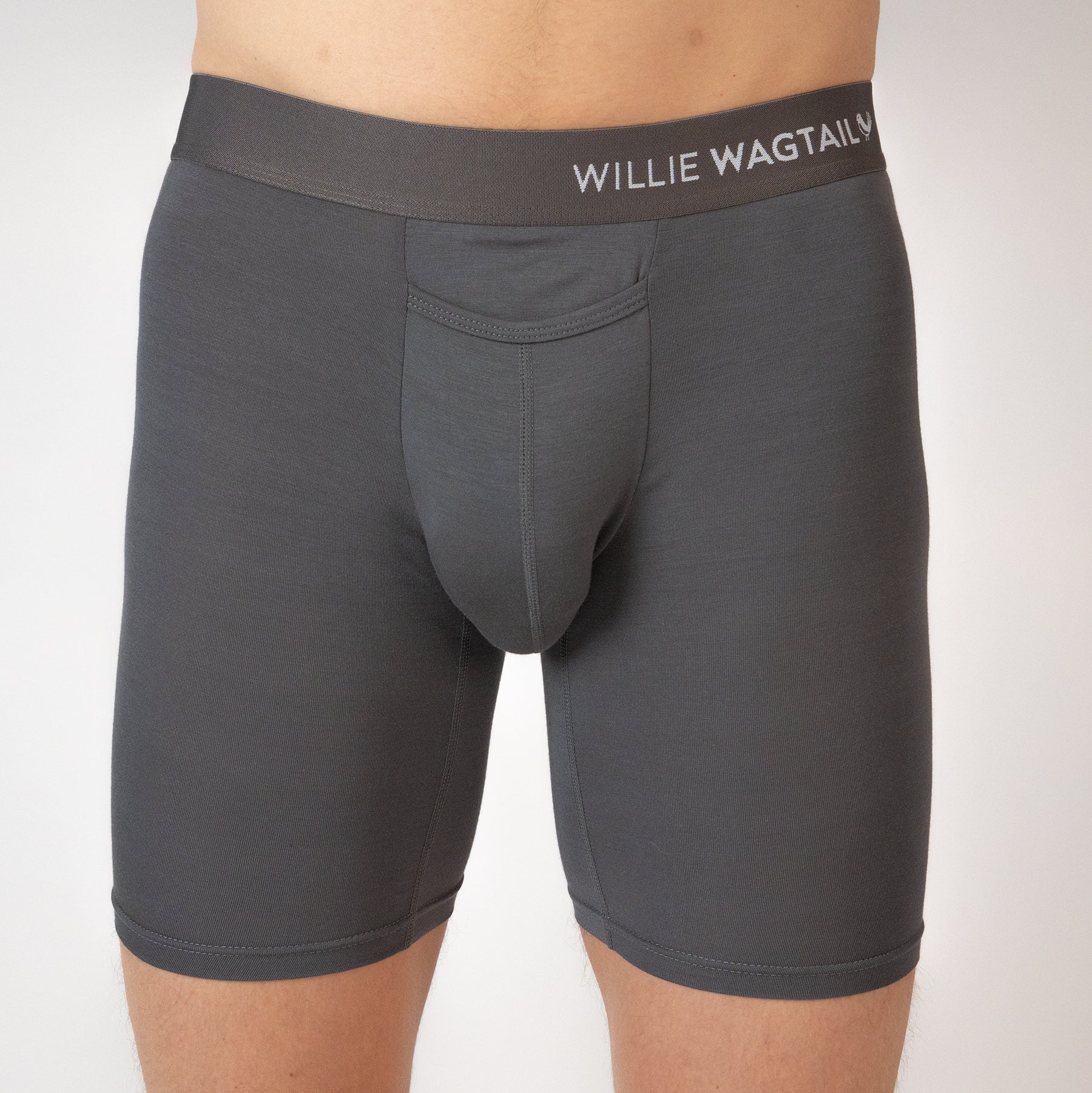 Grey Slate - Long Leg Boxer Briefs