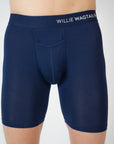 Navy Blue - Long Leg Boxer Briefs