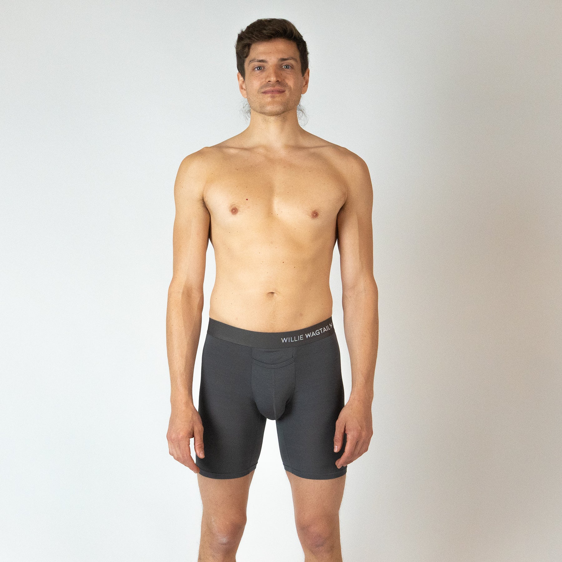 Grey Slate - Long Leg Boxer Briefs