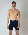 Navy Blue - Long Leg Boxer Briefs