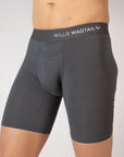 Grey Slate - Long Leg Boxer Briefs