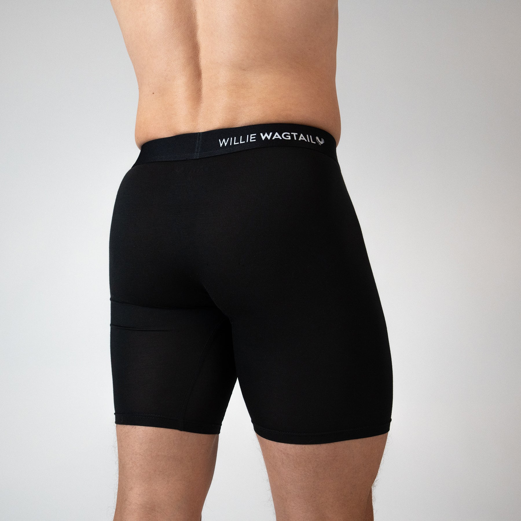 Midnight Black - Long Leg Boxer Briefs