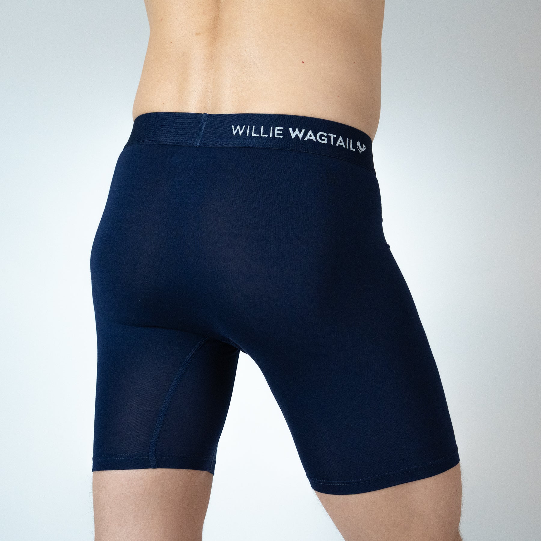 Navy Blue - Long Leg Boxer Briefs